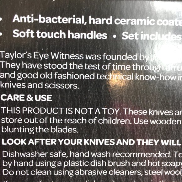 Taylor's Eye Witness Brooklyn 4pc Cheese Knife set NWT NOS - Picture 10 of 12